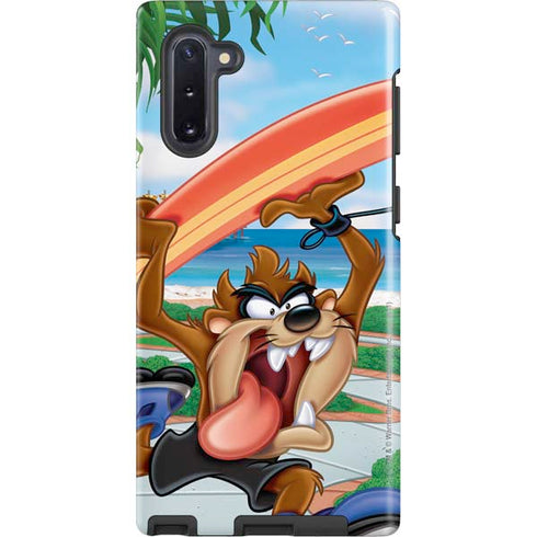 Looney Tunes Tasmanian Devil Surfboard Galaxy Cases